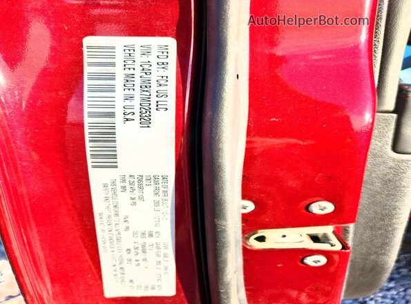 1C4PJMBX7MD253201 2021 JEEP CHEROKEE Red 