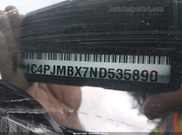 1C4PJMBX7ND535890 2022 JEEP CHEROKEE Синий Вид подкапотного пространства