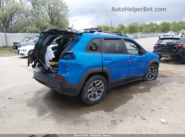 1C4PJMBX7ND535890 2022 JEEP CHEROKEE Синий Задняя правая четверть
