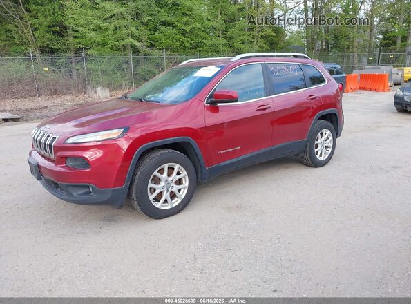 1C4PJMCB0GW270658 2016 JEEP CHEROKEE Maroon წინა მარცხენა ხედი სამი მეოთხედიდან