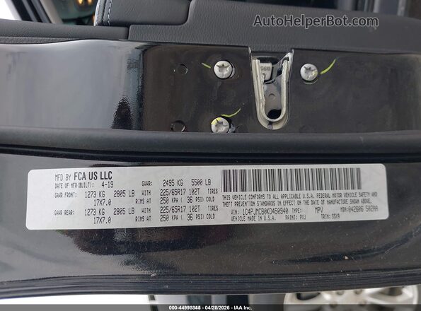 1C4PJMCB0KD450940 2019 JEEP CHEROKEE Black 