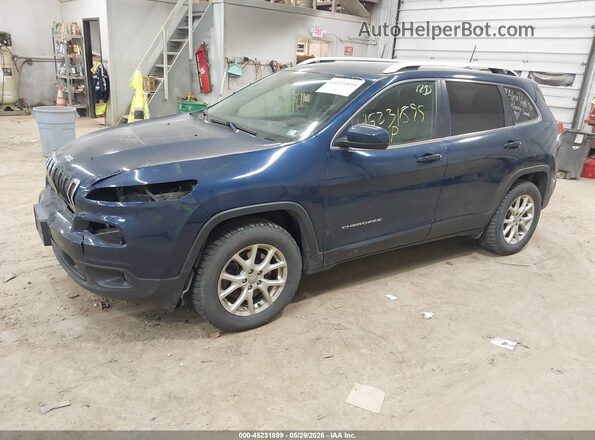 1C4PJMCB2JD546793 2018 JEEP CHEROKEE Blue წინა მარცხენა ხედი სამი მეოთხედიდან