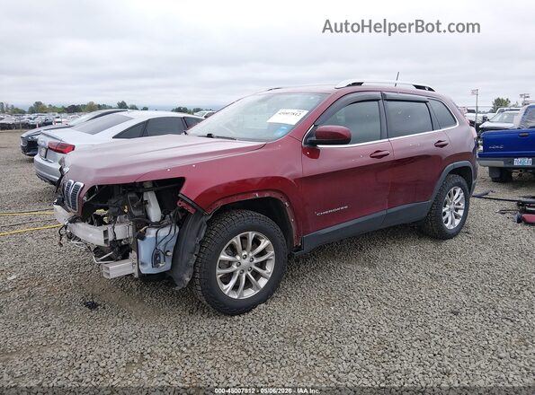 1C4PJMCB6KD232002 2019 JEEP CHEROKEE Red Առջևի ձախ երեք քառորդ տեսարան