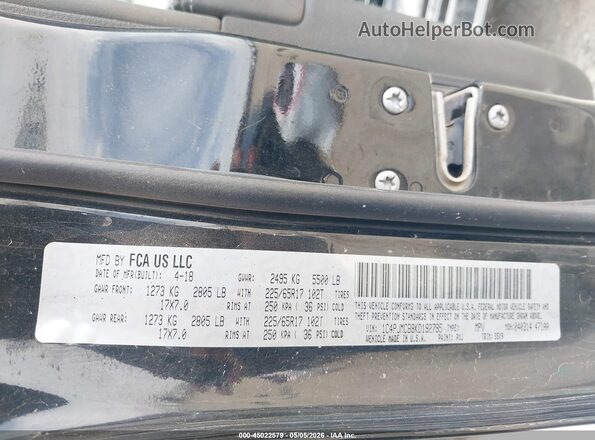 1C4PJMCB8KD192795 2019 JEEP CHEROKEE Black Widok komory silnika