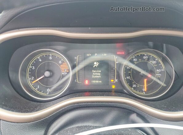 1C4PJMCBXGW341817 2016 JEEP CHEROKEE Угольный Вид щитка приборов