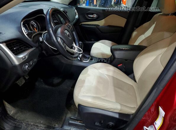 1C4PJMCS0GW148169 2016 JEEP CHEROKEE Red წინა სალონის ხედი