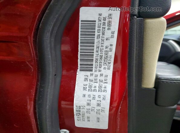 1C4PJMCS0GW148169 2016 JEEP CHEROKEE Red VIN კოდის სტიკერის ხედი
