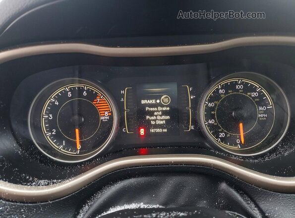 1C4PJMCS0HW567947 2017 JEEP CHEROKEE Charcoal Вид щитка приладів