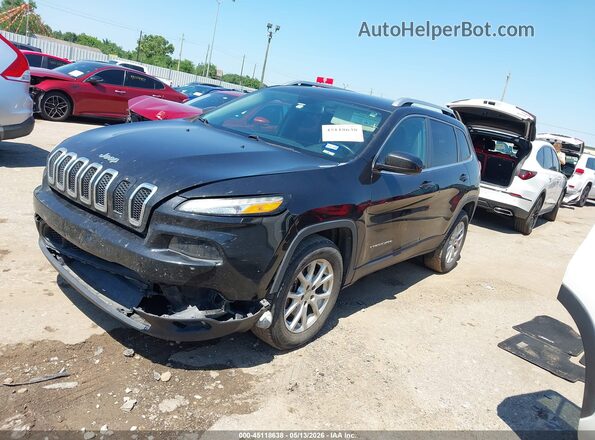 1C4PJMCS5GW245531 2016 JEEP CHEROKEE Black წინა მარცხენა ხედი სამი მეოთხედიდან