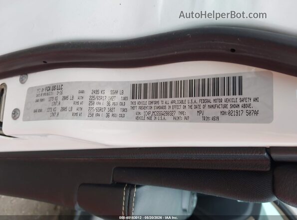 1C4PJMCS5GW280327 2016 JEEP CHEROKEE Белый Вид подкапотного пространства