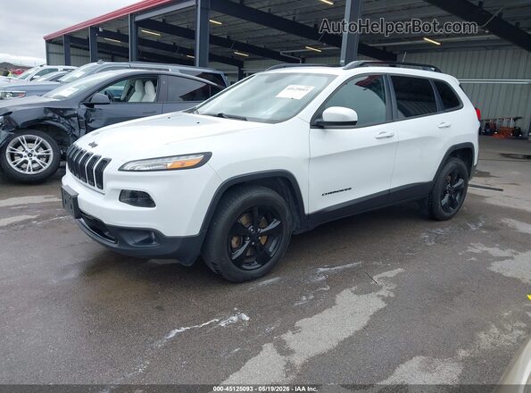 1C4PJMCS7GW141882 2016 JEEP CHEROKEE White წინა მარცხენა ხედი სამი მეოთხედიდან