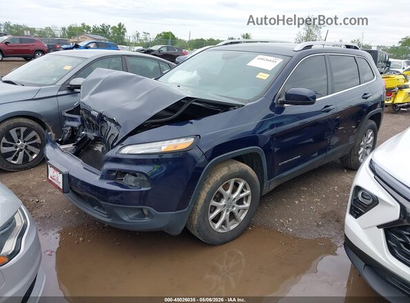 1C4PJMCS8GW282962 2016 JEEP CHEROKEE Dark Blue Vista tres cuartos delantera izquierda