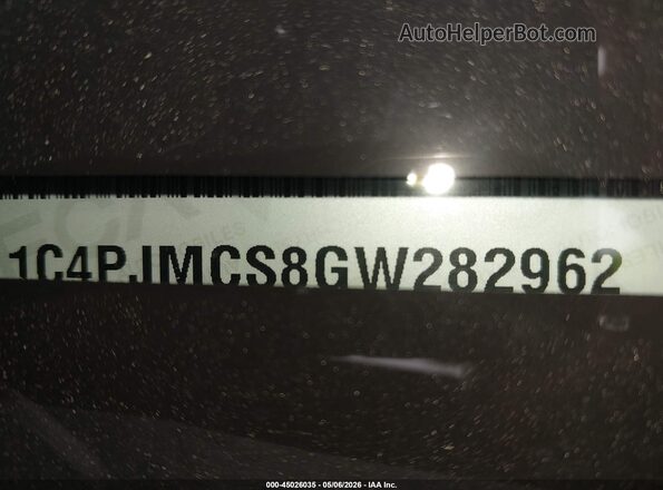 1C4PJMCS8GW282962 2016 JEEP CHEROKEE Dark Blue Vista del compartimento del motor