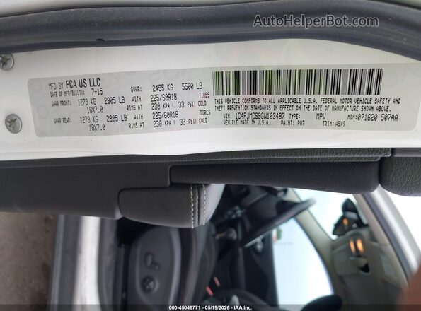 1C4PJMCS9GW103487 2016 JEEP CHEROKEE White 