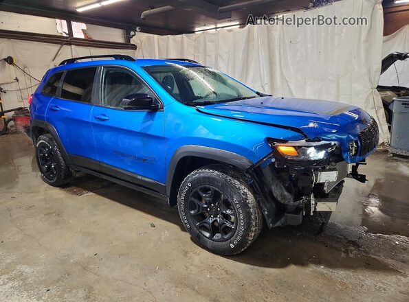 1C4PJMCX8ND539042 2022 JEEP CHEROKEE Синий Передняя правая четверть