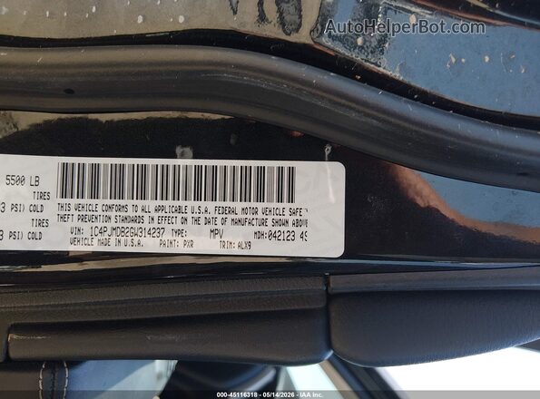 1C4PJMDB2GW314237 2016 JEEP CHEROKEE Black 
