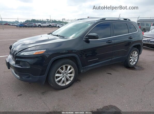 1C4PJMDB2HW636877 2017 JEEP CHEROKEE Black Առջևի ձախ երեք քառորդ տեսարան