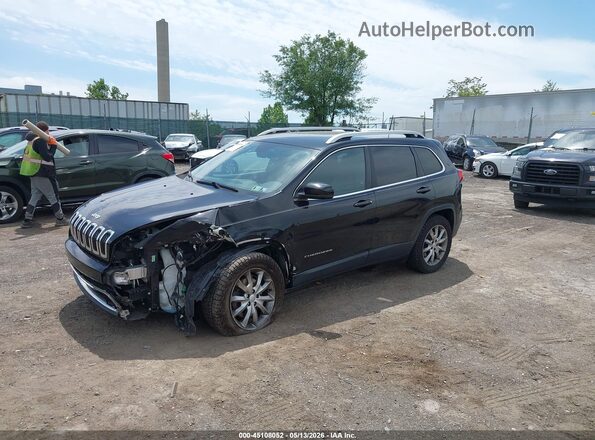 1C4PJMDB3JD517804 2018 JEEP CHEROKEE Black Vista tres cuartos delantera izquierda