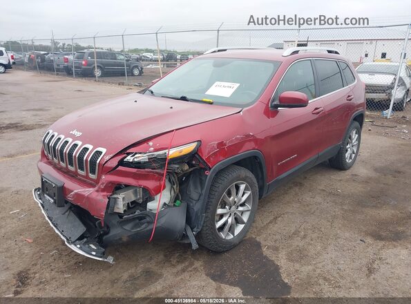 1C4PJMDB6HD220519 2017 JEEP CHEROKEE Red წინა მარცხენა ხედი სამი მეოთხედიდან