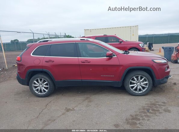 1C4PJMDB6HD220519 2017 JEEP CHEROKEE Red უკანა სალონის ხედი