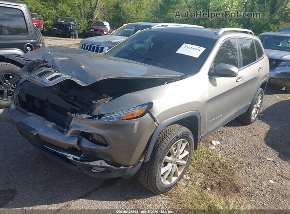 1C4PJMDB8HW593551 2017 JEEP CHEROKEE Gray Передня ліва чверть