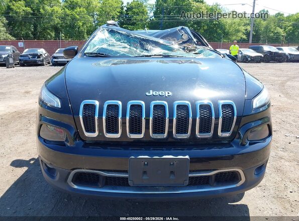 1C4PJMDBXHW515398 2017 JEEP CHEROKEE Black Widok zestawu wskaźników