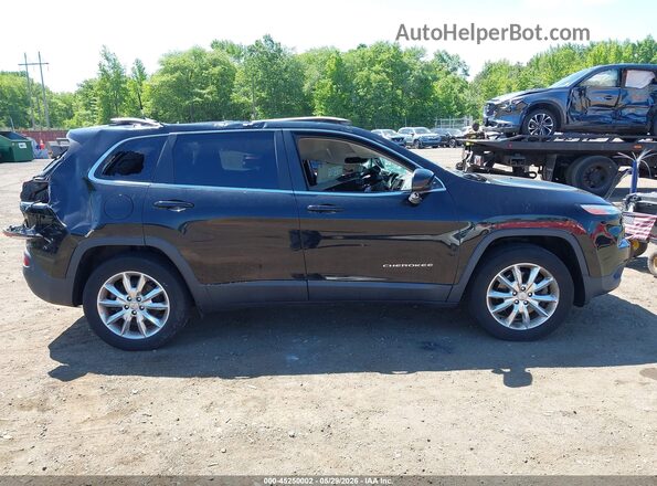1C4PJMDBXHW515398 2017 JEEP CHEROKEE Black Widok wnętrza z tyłu