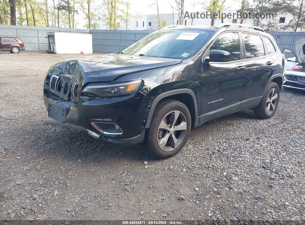 1C4PJMDN2KD189156 2019 JEEP CHEROKEE Black წინა მარცხენა ხედი სამი მეოთხედიდან