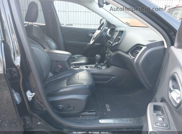 1C4PJMDN2KD189156 2019 JEEP CHEROKEE Black წინა სალონის ხედი