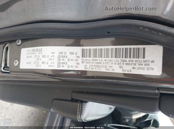 1C4PJMDS0GW172163 2016 JEEP CHEROKEE Gray Вид підкапотного простору