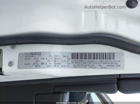 1C4PJMDS4HW621541 2017 JEEP CHEROKEE White Vista del compartimento del motor