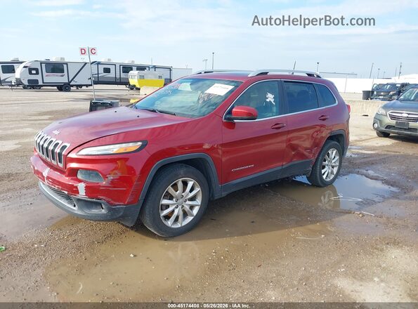 1C4PJMDS5GW279693 2016 JEEP CHEROKEE Red Передня ліва чверть