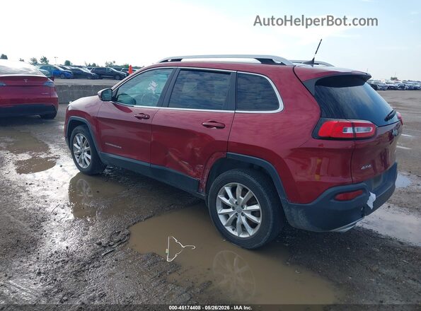 1C4PJMDS5GW279693 2016 JEEP CHEROKEE Red Задня ліва чверть