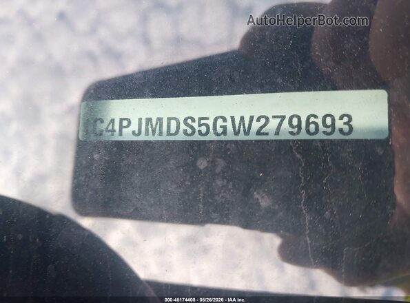 1C4PJMDS5GW279693 2016 JEEP CHEROKEE Red Вид підкапотного простору