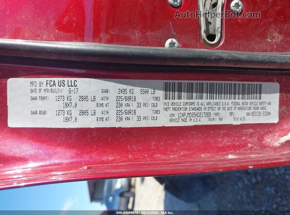 1C4PJMDS5HD217269 2017 JEEP CHEROKEE Red Engine compartment view