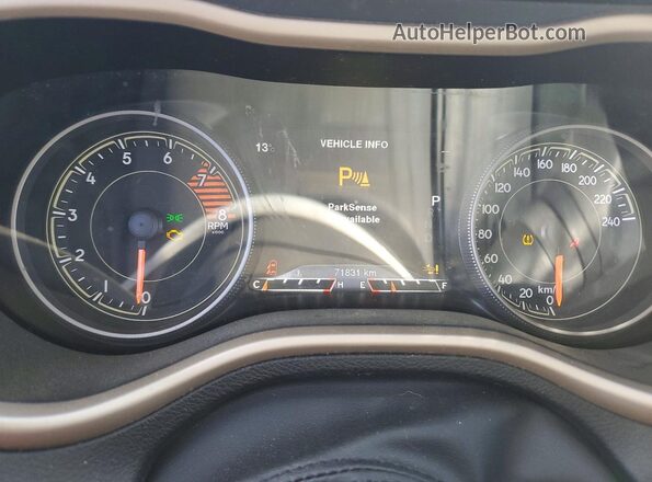 1C4PJMDX4JD536566 2018 JEEP CHEROKEE Синий Вид щитка приборов