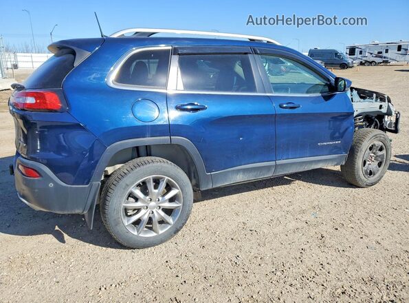 1C4PJMDX4JD536566 2018 JEEP CHEROKEE Синий Задняя правая четверть