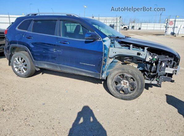 1C4PJMDX4JD536566 2018 JEEP CHEROKEE Синий Передняя правая четверть