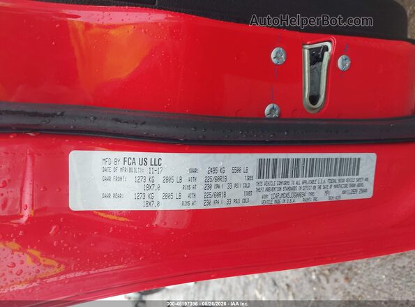 1C4PJMDX5JD600694 2018 JEEP CHEROKEE Red Engine compartment view