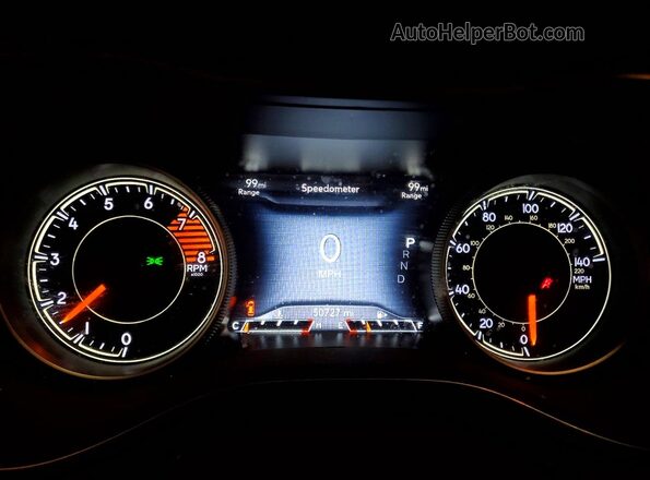 1C4PJMDX6LD618043 2020 JEEP CHEROKEE Black Instrument cluster view