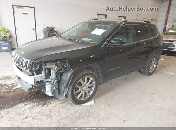 1C4PJMDX9JD517737 2018 JEEP CHEROKEE Black წინა მარცხენა ხედი სამი მეოთხედიდან