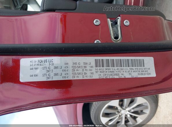 1C4PJMJN3KD309826 2019 JEEP CHEROKEE Красный Вид подкапотного пространства
