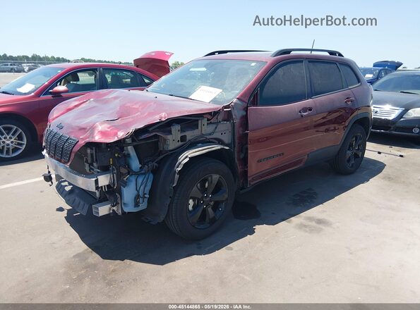 1C4PJMLB3MD240206 2021 JEEP CHEROKEE Red წინა მარცხენა ხედი სამი მეოთხედიდან