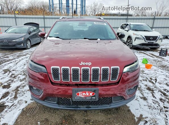 1C4PJMLB8KD323496 2019 JEEP CHEROKEE Maroon Դիմացի տեսք
