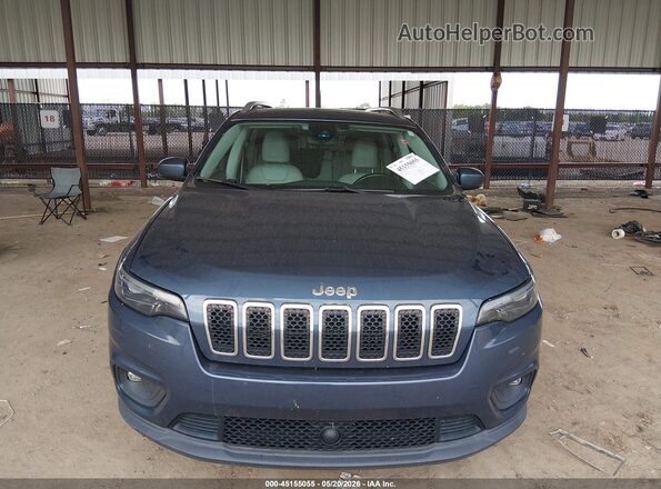1C4PJMLX0LD655722 2020 JEEP CHEROKEE Blue Instrument cluster view