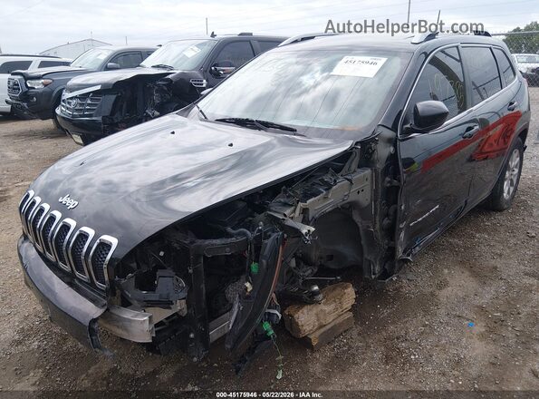 1C4PJMLX4JD602860 2018 JEEP CHEROKEE Black Front view