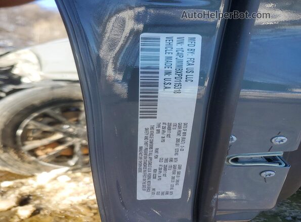 1C4PJMMBXPD115318 2023 JEEP CHEROKEE Gray Вид наклейки з VIN-кодом