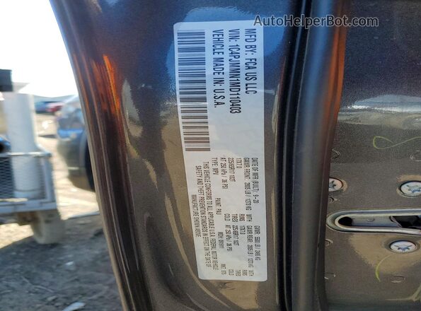 1C4PJMMN1MD110403 2021 JEEP CHEROKEE Gray Вид наклейки з VIN-кодом