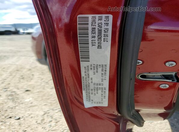 1C4PJMMN2MD141403 2021 JEEP CHEROKEE Темно-бордовый Вид наклейки с VIN-кодом