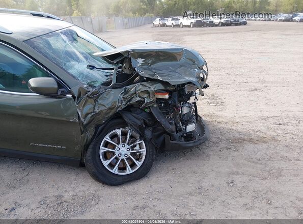 1C4PJMMX1MD149607 2021 JEEP CHEROKEE Green 